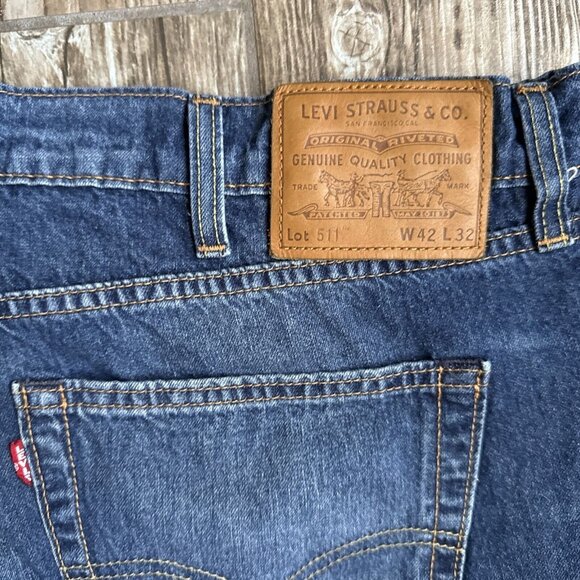 2/$18 SALE! Levis 511 Jeans Mens‎ Size 42x32 Mid Rise Cowboy - Picture 14 of 14